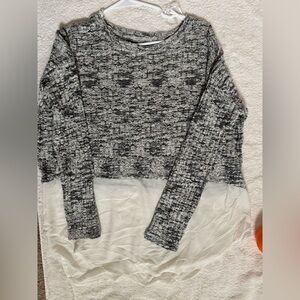 Zara Black and White Sweater